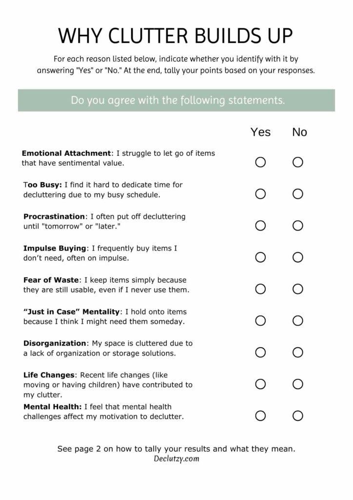 questionnaire-why-clutter-builds-up